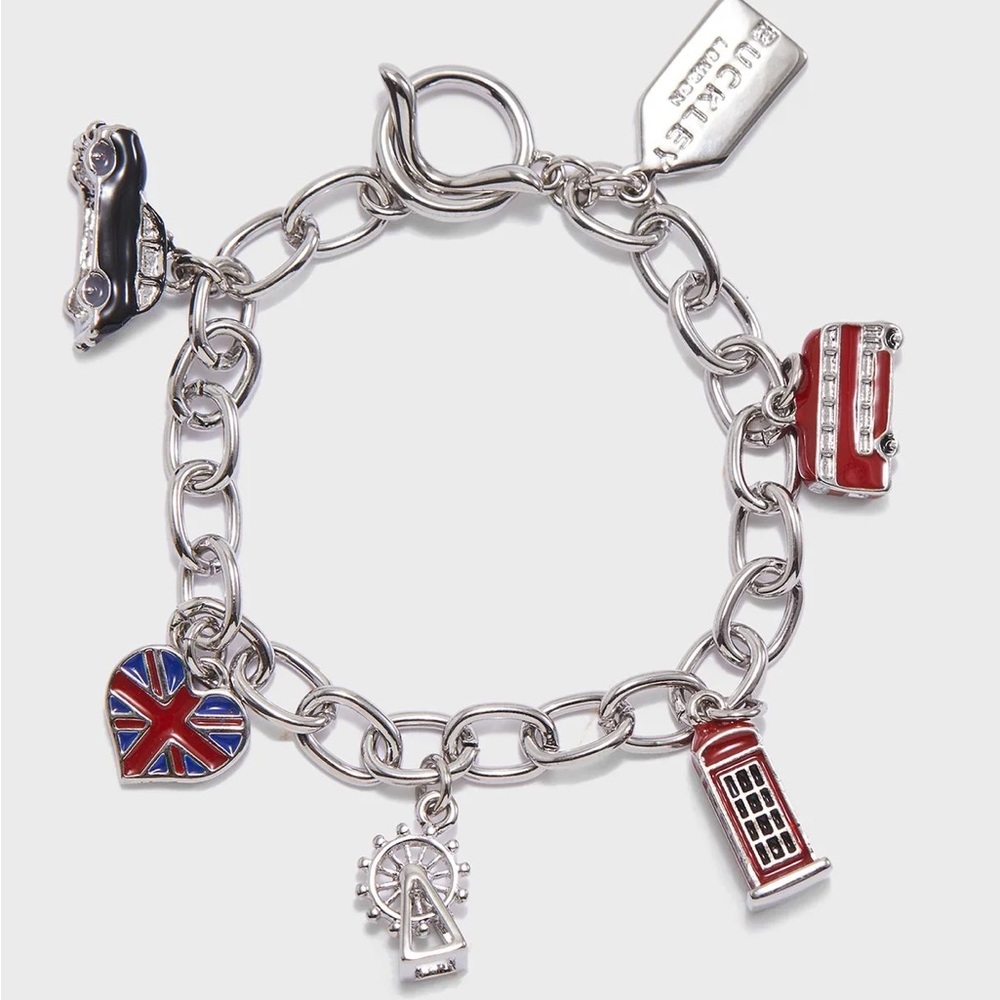 BUCKLEY LONDON Silver Charm Bracelet